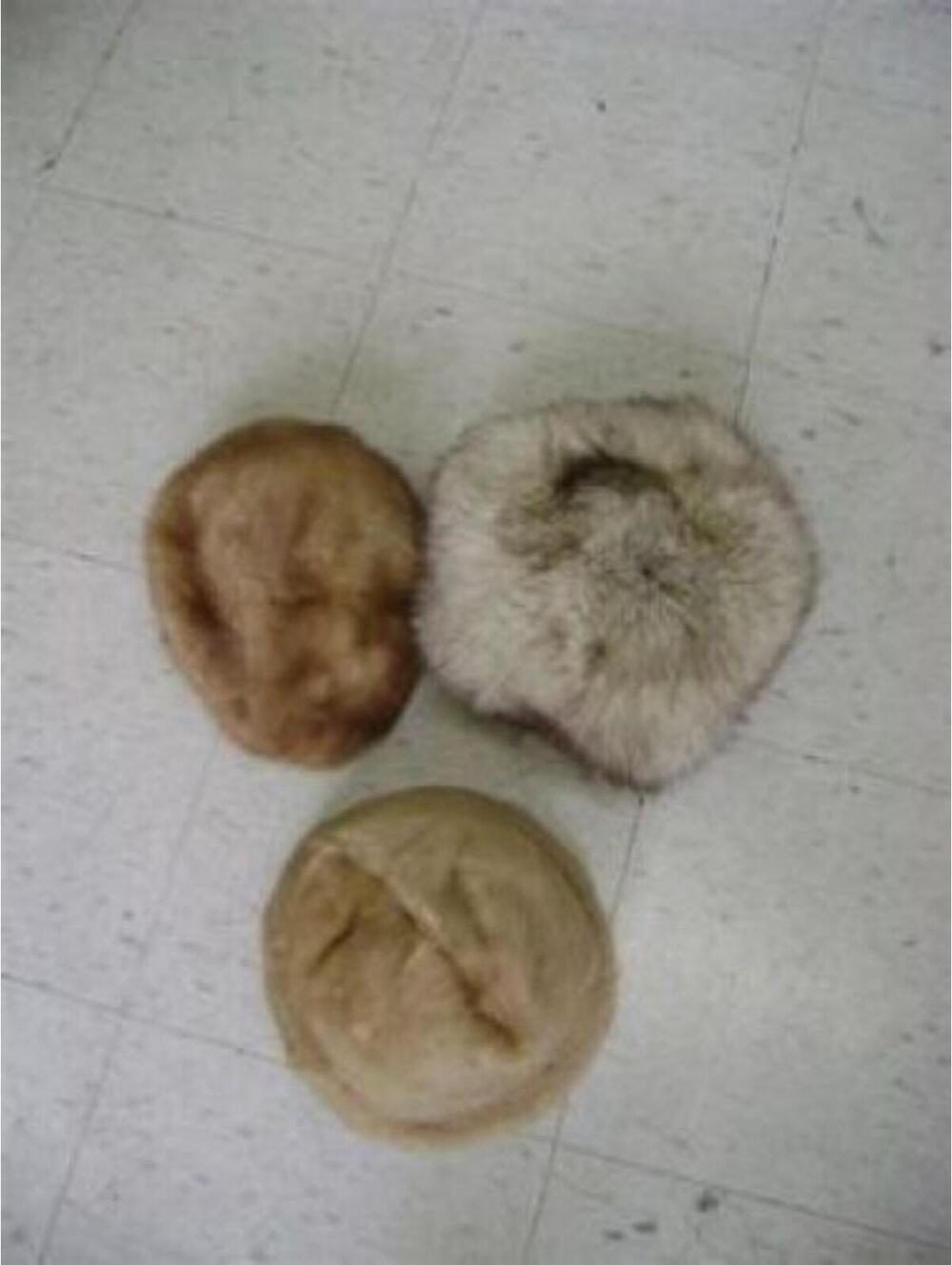 $LOT SALE 3 FUR HATS MINK FOX